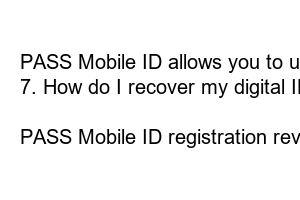 PASS 모바일 신분증 등록